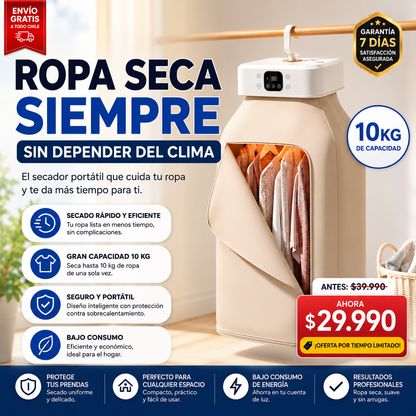 AirNex™ Secadora De Ropa Portátil